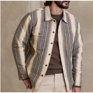 Banana Republic Ramone Stripe Overshirt Men's Size XL